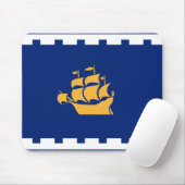 Mousepad with Flag of Quebec City, Canada マウスパッド (マウス)