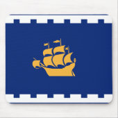 Mousepad with Flag of Quebec City, Canada マウスパッド (正面)