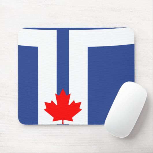 Mousepad with Flag of Toronto, Canada マウスパッド (マウス)