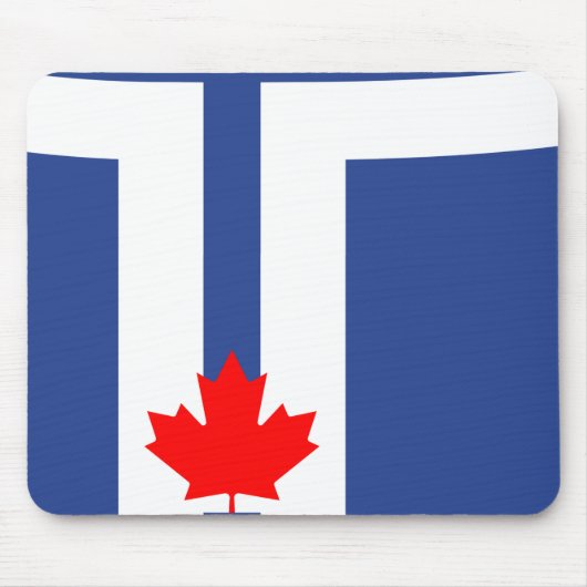 Mousepad with Flag of Toronto, Canada マウスパッド (正面)