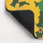 mousepadsで絵を描く黄色いヒマワリのパッチ マウスパッド (コーナー)