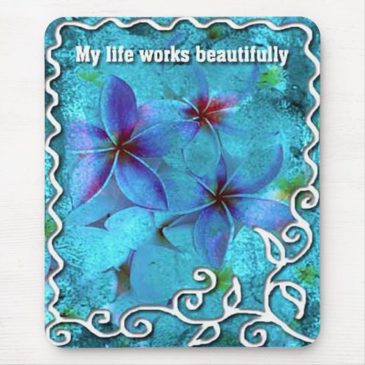 mousepadsを人生の断言意欲を起こさせること マウスパッド (正面)