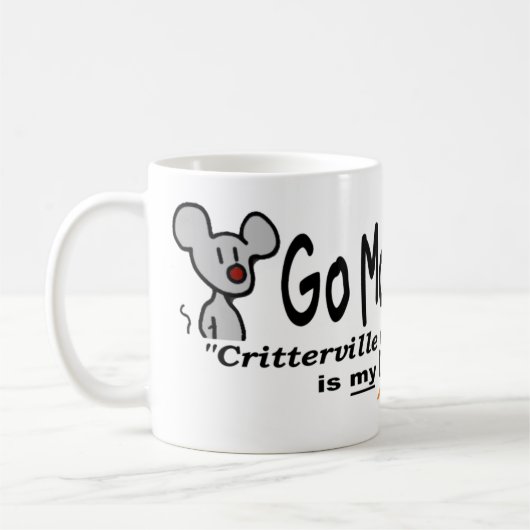 Mouseyドット・コムのマグは行きます コーヒーマグカップ (左)