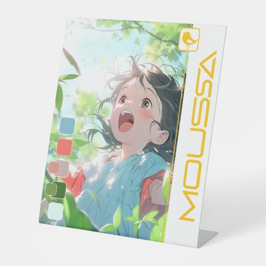 MOUSSA  PEDESTAL SIGN 台座サイン (正面)