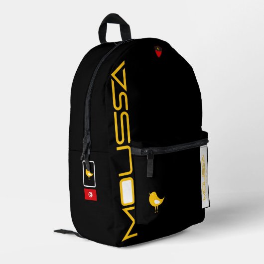 MOUSSA Print Cut Sew Bag プリントバックパック (裏面左端)