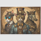 Mousseline Animal trio Steampunk Hat Tissue paper 薄葉紙 (正面)