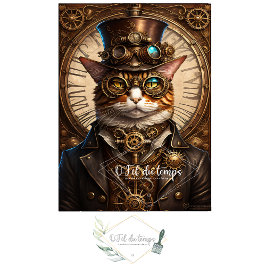 Mousseline Cute Cat Steampunk Hat Tissue paper 薄葉紙