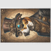 Mousseline Cute Dog Steampunk Hat Tissue paper 薄葉紙 (正面)