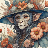 Mousseline Flower Hat  cute chimp v12 Tissue paper 薄葉紙