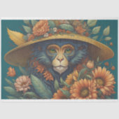 Mousseline Flower Hat Monkey chimp v7 Tissue paper 薄葉紙 (正面)