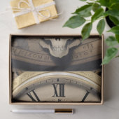 Mousseline Steampunk watches skulls Tissue paper 薄葉紙 (ギフト)