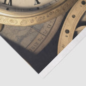 Mousseline Steampunk watches skulls Tissue paper 薄葉紙 (詳細)