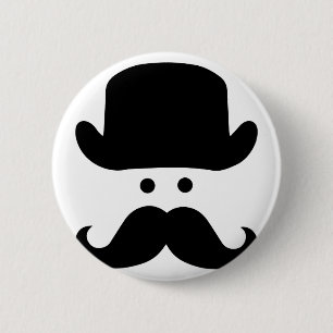 Moustache 缶バッジ