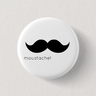 moustache 缶バッジ