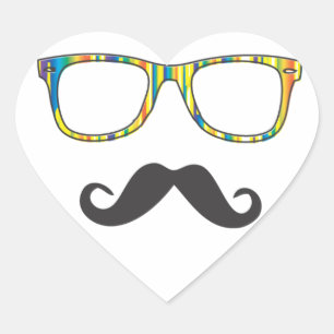 Moustache Hipster氏 ハートシール