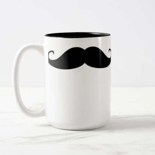 Moustache mug ツートーンマグカップ (左)