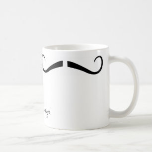 moustachemugsのタイプ12 (1つの2) コーヒーマグカップ