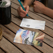 Mout Kilimanjaroタンザニア水彩絵葉書 招待状