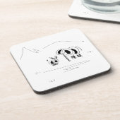 moutainsの前のろばそして象 コースター (左側)