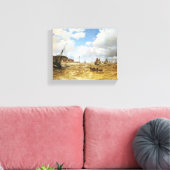 Mouth of the Seine at Honfleur by Claude Monet キャンバスプリント (インサイチュ (リビング))