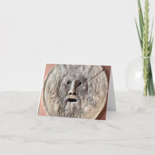 Mouth of Truth - La Bocca della Verità, Rome Italy サンキューカード (正面)