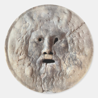 Mouth of Truth - La Bocca della Verità, Rome Italy ラウンドシール