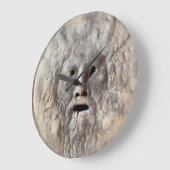 Mouth of Truth - La Bocca della Verità, Rome Italy ラージ壁時計 (傾斜)
