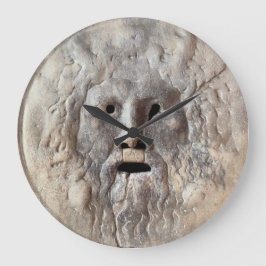 Mouth of Truth - La Bocca della Verità, Rome Italy ラージ壁時計