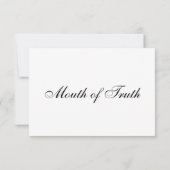 Mouth of Truth - La Bocca della Verità, Rome Italy 出欠カード (裏面)