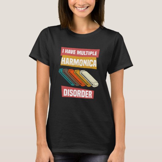 Mouth Organ French Harp & Harmonica Player Tシャツ (正面)