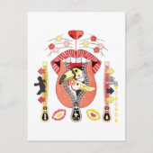 Mouth zipper exit and entrance ポストカード (正面)