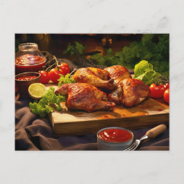 mouthwatering BBQ Chicken Skewers ポストカード