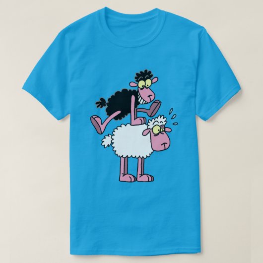 Mouton noir et saute-mouton tシャツ (デザイン正面)