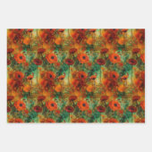 Movana - Rote Mohn Welt - Geschenkpapier Set ラッピングペーパーシート (正面2)