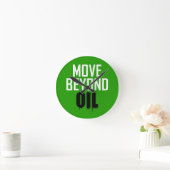 Move Beyond油 ラウンド壁時計 (ホーム)