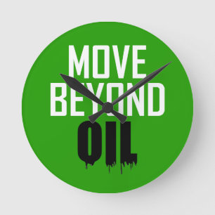 Move Beyond油 ラウンド壁時計