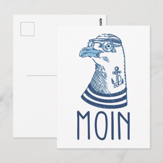 Möve Moin Anker / Norddeutschland ポストカード (正面/裏面)
