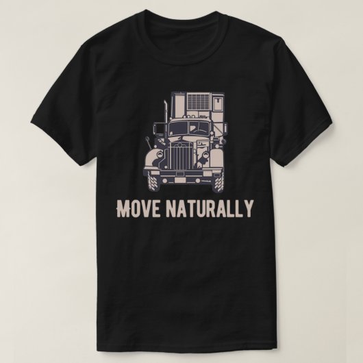 Move naturally Transport Road Tシャツ (デザイン正面)