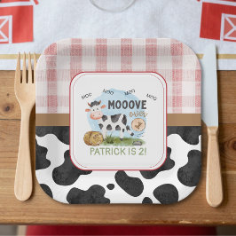 Move Over Barnyard Paper Plate ペーパープレート