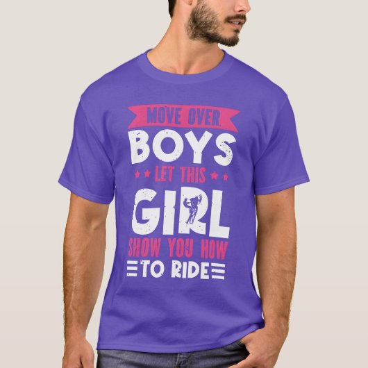 Move Over Boys Lethis Girl Show You Howo Ride boy Tシャツ (正面)