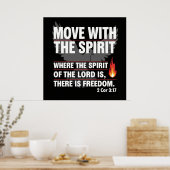 Move with the spirit - freedom design ポスター (キッチン)