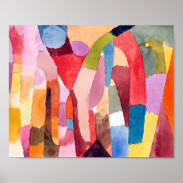 Movement of Vaurted Chambers : Paul Klee 1915 ポスター