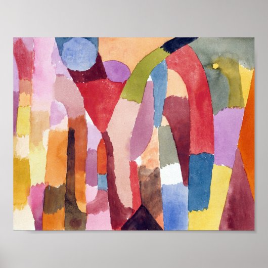 Movement of Vaurted Chambers : Paul Klee 1915 ポスター (正面)