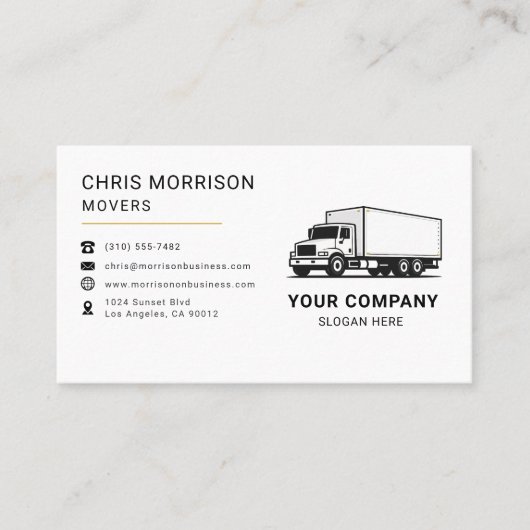 Movers Truck Service 名刺 (正面)
