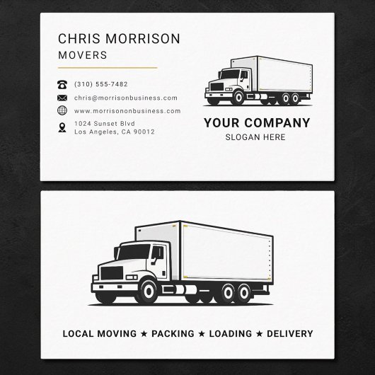 Movers Truck Service 名刺