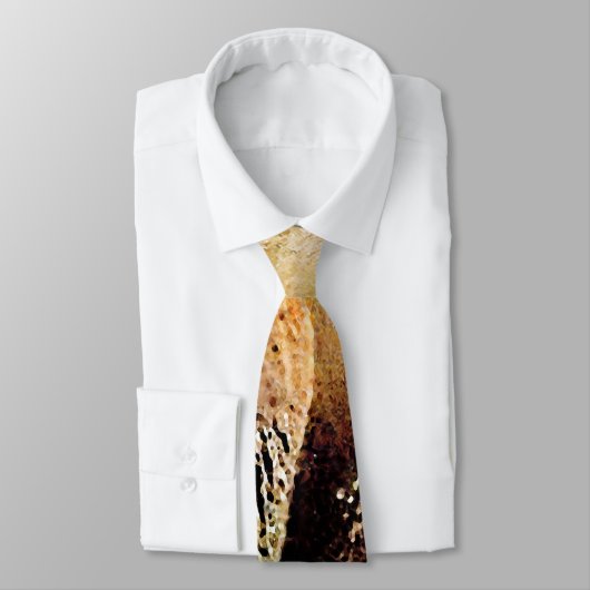 Moves-Earthトーン抽象芸術メンズ ネクタイ (タイ)