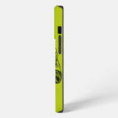 Movie cameraman vintage lime green  iPhoneケース (左側面)