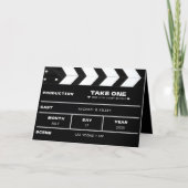 Movie Clap Board Film Strip Photo Wedding プログラム (正面)