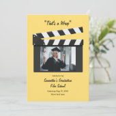 Movie Clapboard Graduation Announcement 招待状 (スタンド正面)