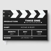 Movie Film Clap Board Wedding ゲストブック (正面)